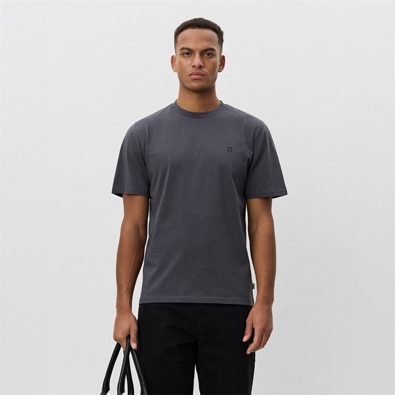 Les Deux Heren Core Contrast T-shirt Asphalt