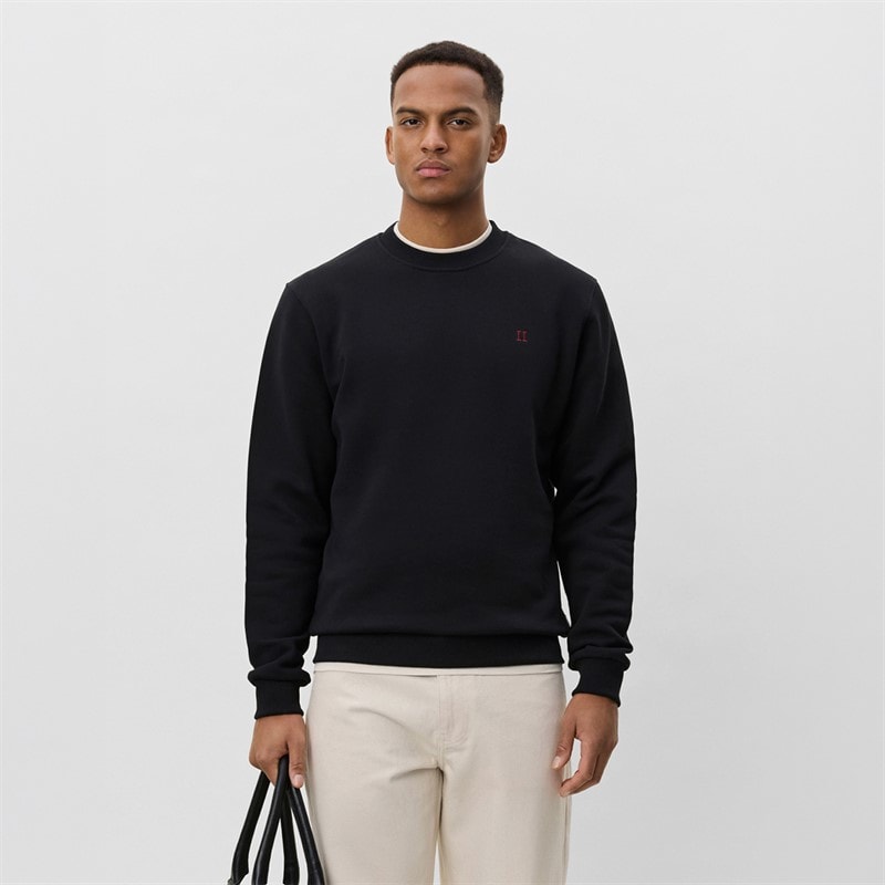 Les Deux Heren Core Contrast Sweatshirt Zwart