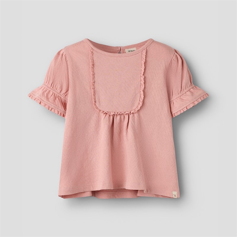 Lil' Atelier Meisjes Halina T-shirt met korte mouwen Rose Tan