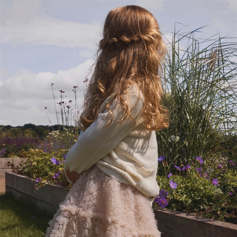 Lil' Atelier Meisjes Fauna Tule Rok Pumice Stone - Afbeelding 4