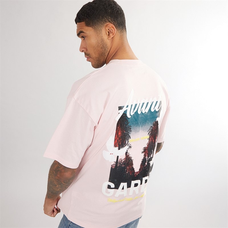 Avant Garde Heren Endless T-Shirt Roze