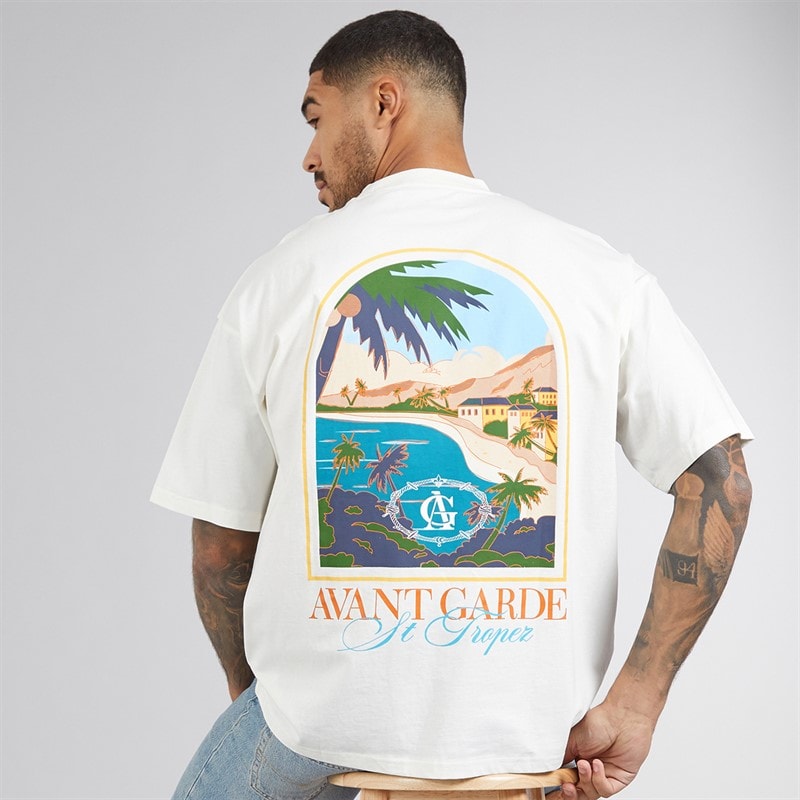Avant Garde Heren Terrain T-shirt Off White