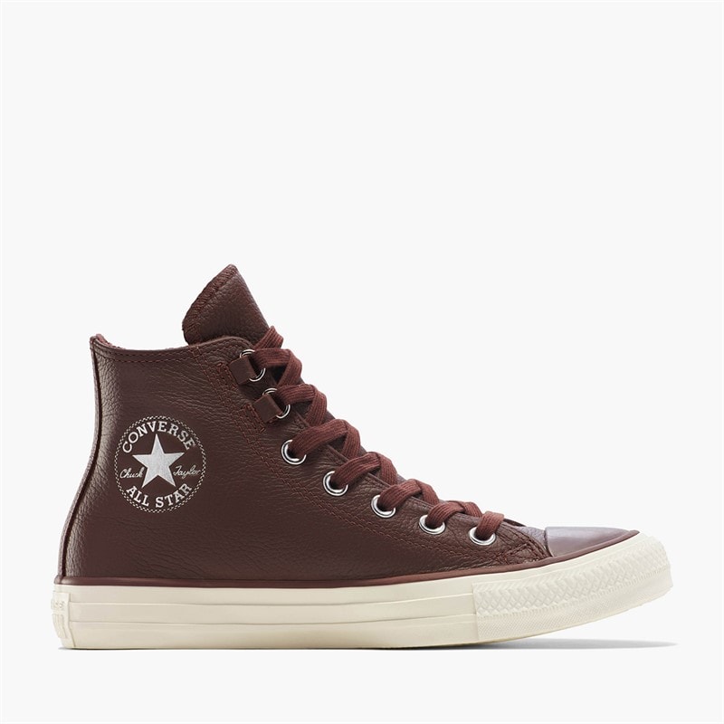 Converse Chuck Taylor All Star Hi Leer Sneakers Totally Fudged/Egret
