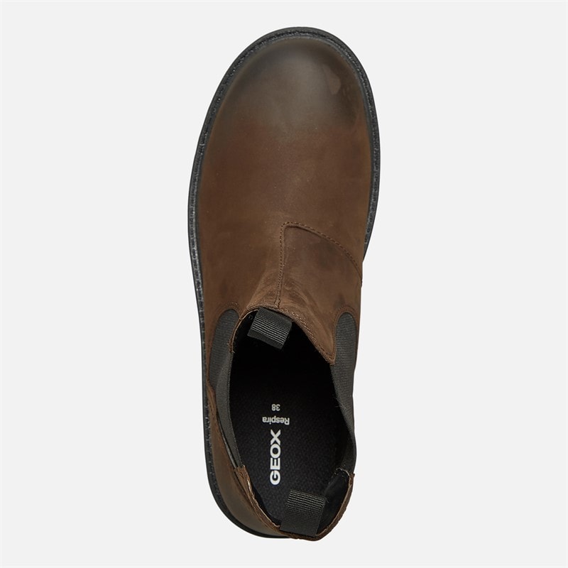 GEOX Junior Jongens Shaylax Chelsea Boots Koffie / Zwart - Afbeelding 4