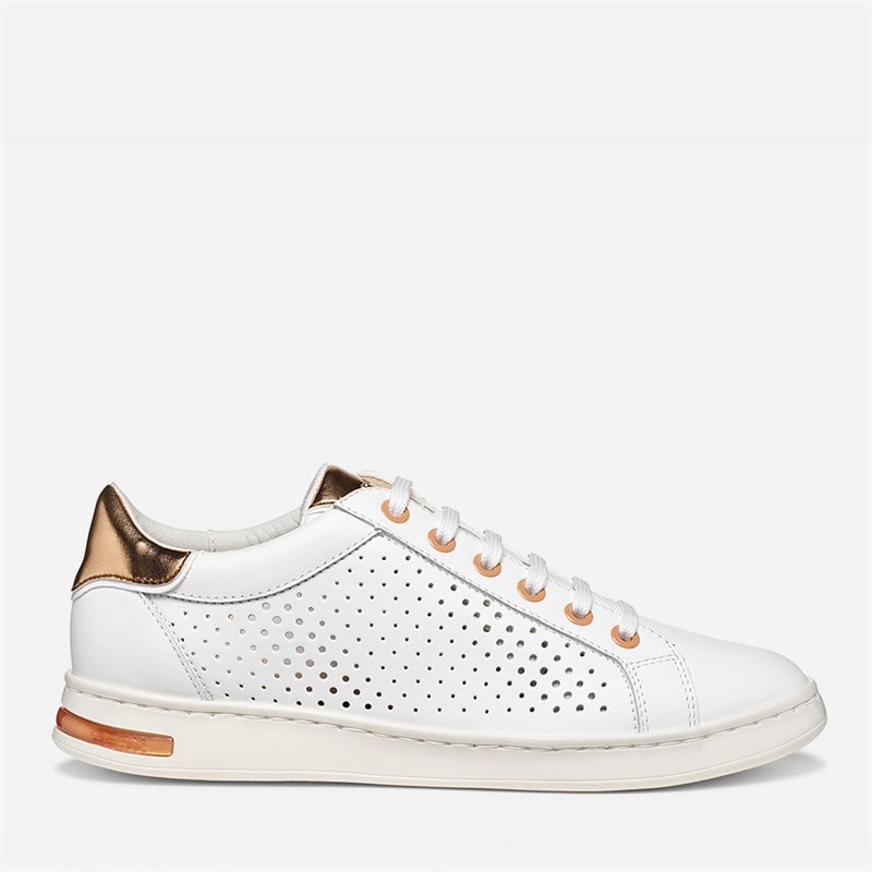 GEOX Dames Jaysen Sneakers Wit/Peach