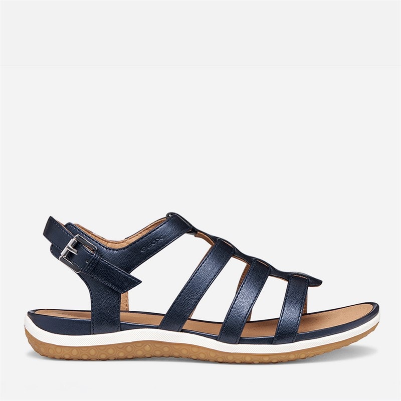 GEOX Dames Vega Fisherman Sandalen Donker Jeans Dk Jeans