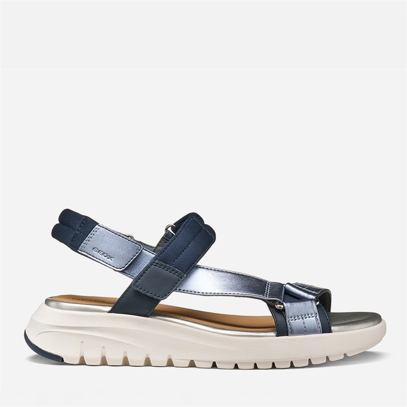 GEOX Dames Flextride S Sandalen Navy/Avio