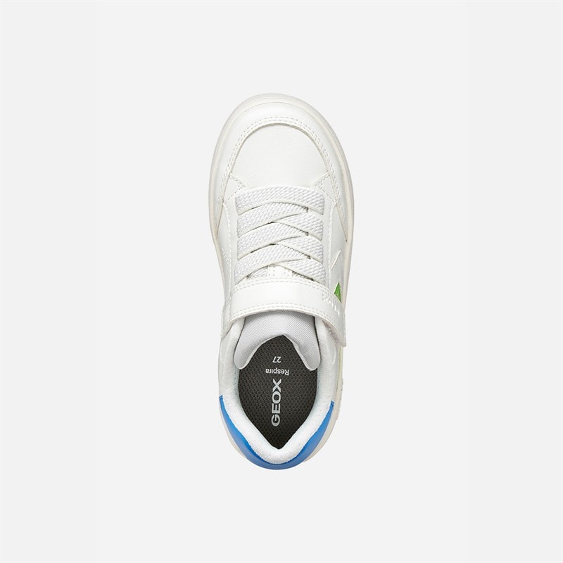 GEOX Jongens Eclyper Sneakers Wit/Lichtgroen Wit/Lt Green - Afbeelding 4