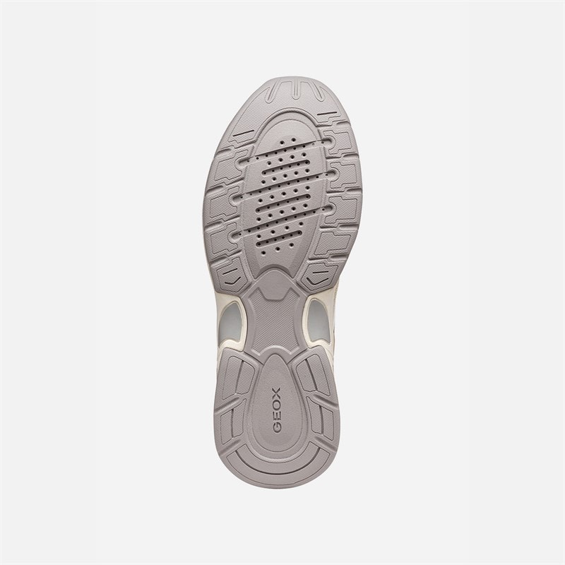 GEOX Dames Zarvia Sneakers Papyrus/Wit - Afbeelding 5