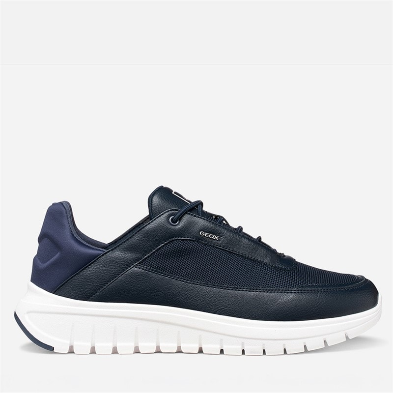 GEOX Heren Flextride R Trainers Navy/Off White