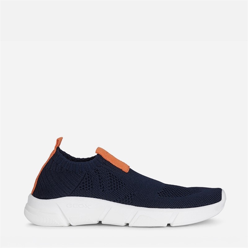 GEOX Jongens Aril Sneakers Navy/Oranje