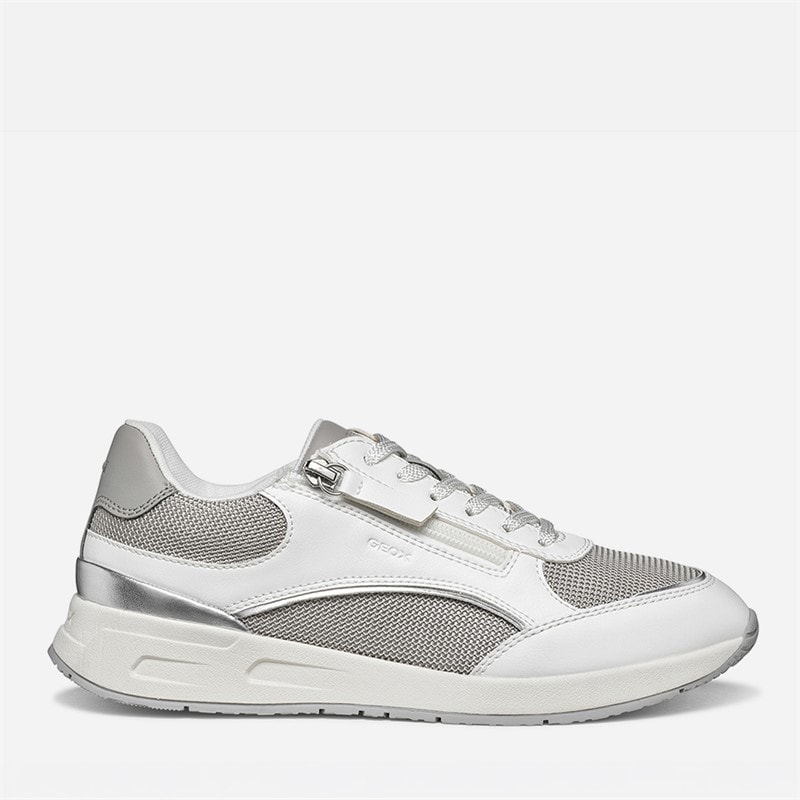 GEOX Dames Bulmya Sneakers Wit/Rock