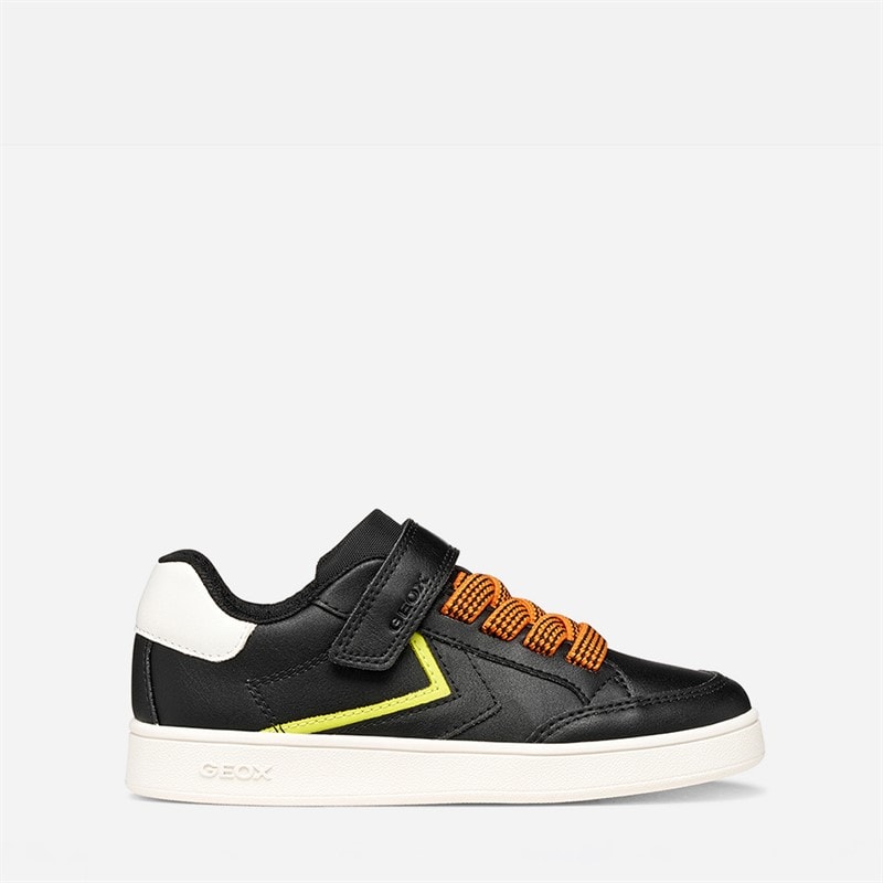 GEOX Jongens Eclyper Sneakers Zwart/Oranje