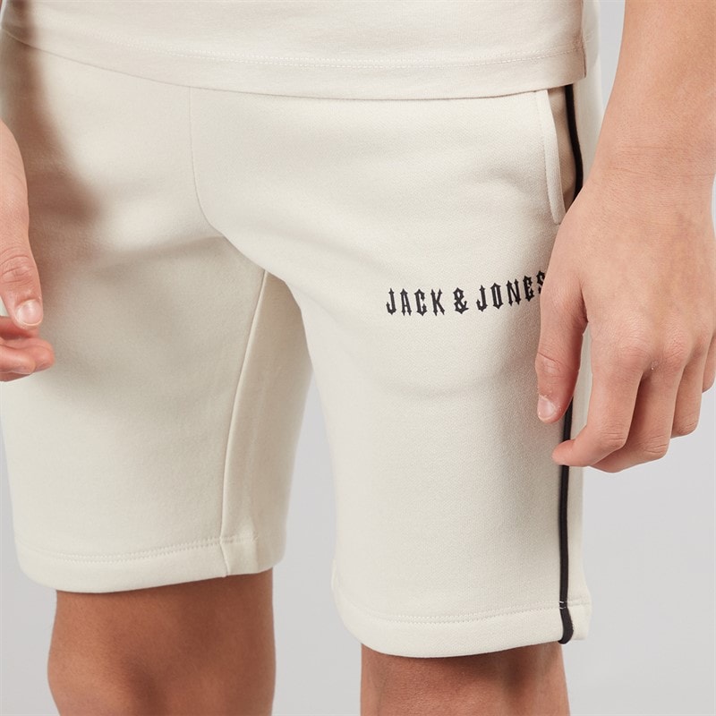 JACK & JONES Jongens Kai T-shirt en shorts set Moonbeam - Afbeelding 5