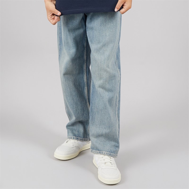 JACK & JONES Jongens Alex Orginal AKM 308 Baggy Fit Jeans Blue Denim