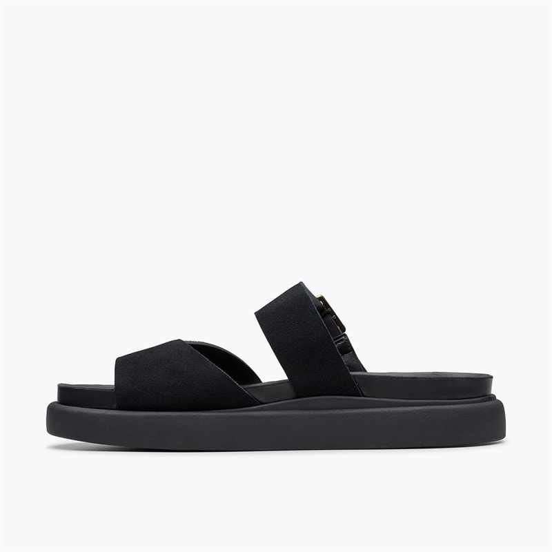 Clarks Dames Aristella D-Fit Slippers Zwart - Afbeelding 5