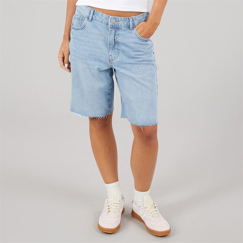 Noisy May Dames Holla Denim Shorts Light Blue Denim