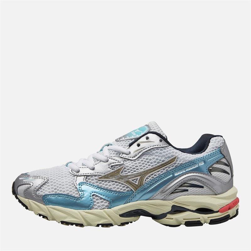 Mizuno Wave Rider 10 Sneakers Wit/Vintage Khaki/Reef Waters