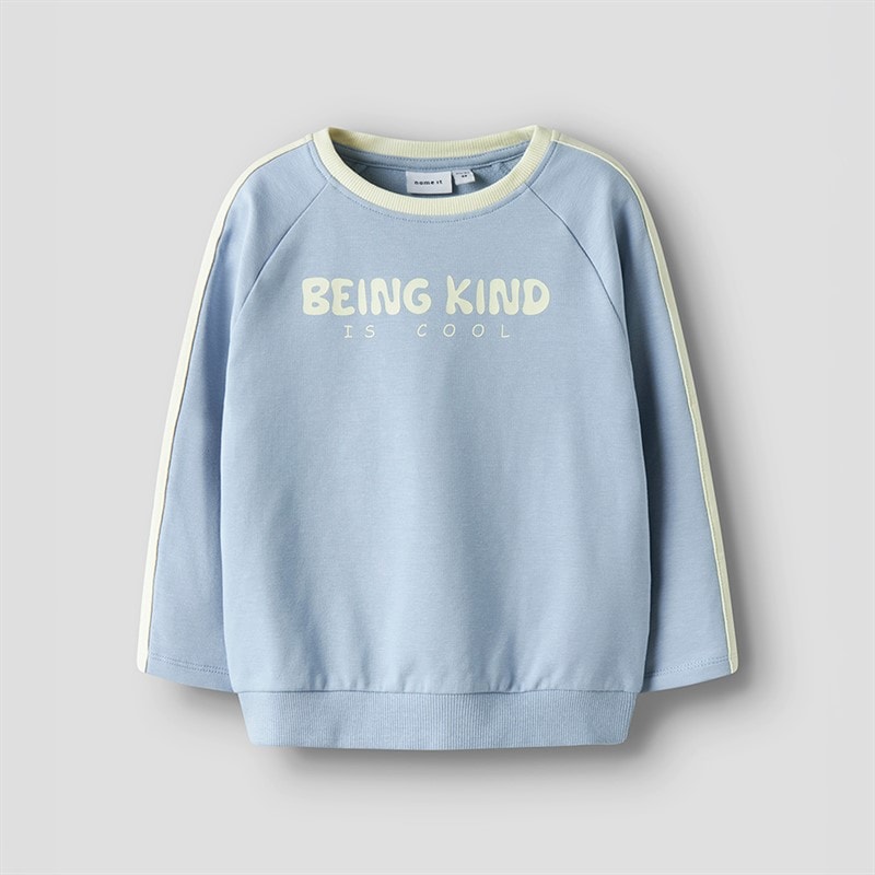 Name It Jongens Mini Dolu Sweatshirt Blue Fog