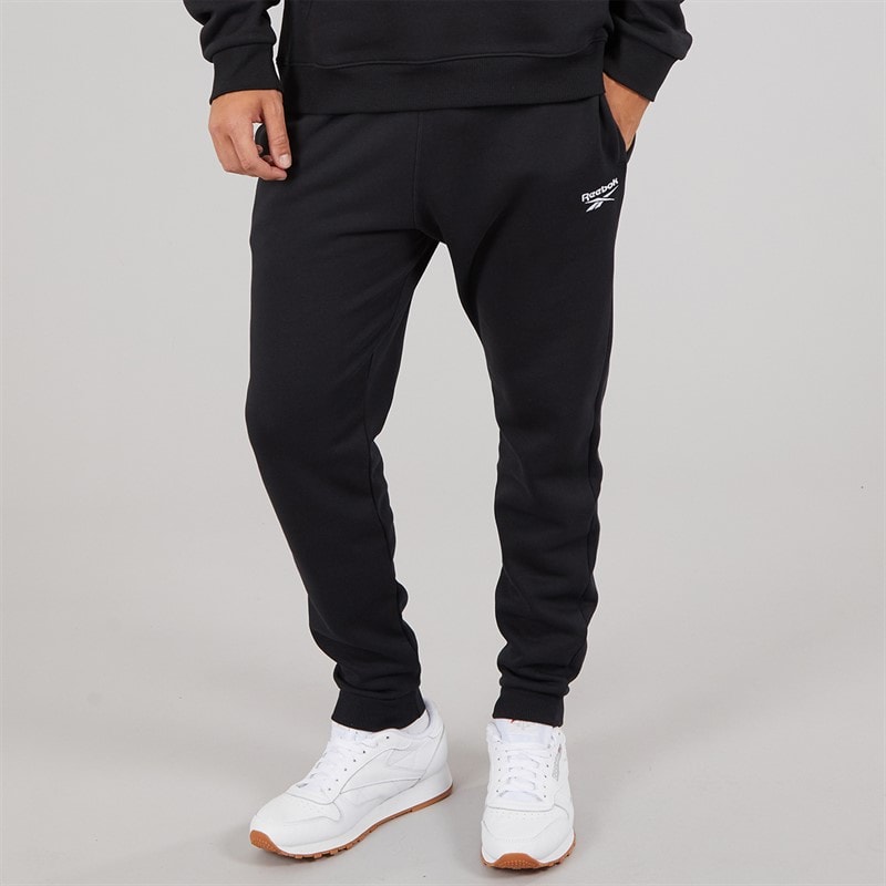 Reebok Heren Reebok Identity Klein Logo Fleece Joggers Zwart