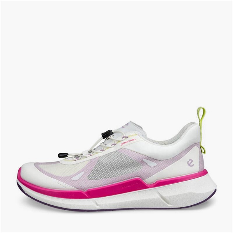 ECCO Dames Biom 2.2 Breathru Speedlace Sneakers Wit/Lavender Mist/Beetroot