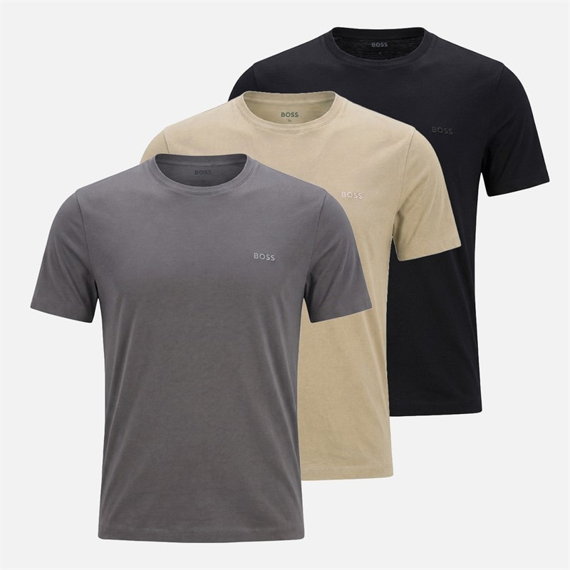 BOSS Heren Driepack T-shirts Open Miscellaneous